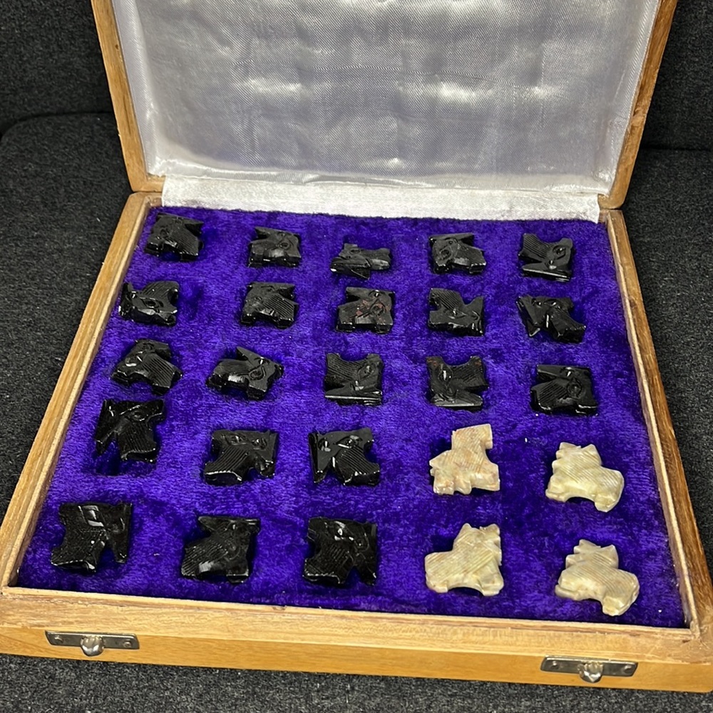 Vintage, stone Gomoku board